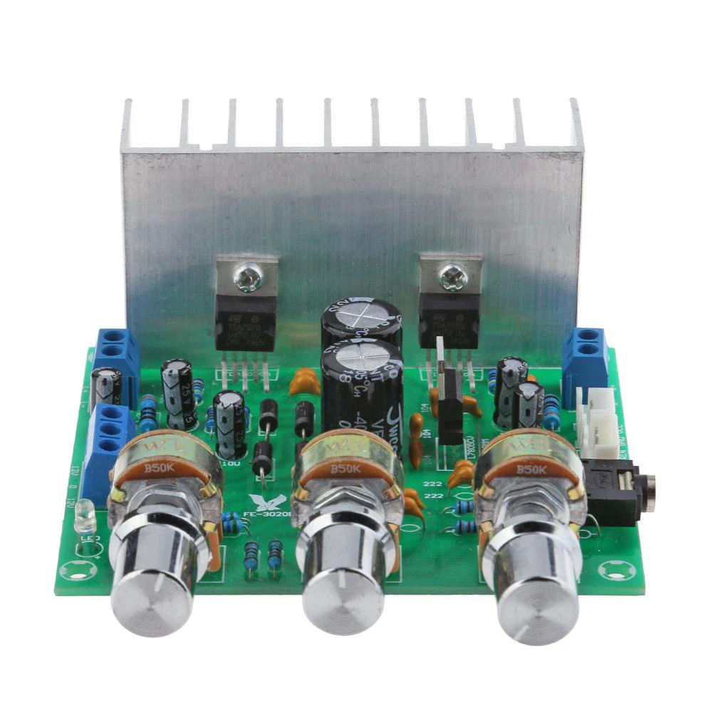 

TDA2030 Sound Amplifiers Dual Channel 2.0 15W+15W AMP Board DIY Kit HiFi Stereo Audio Power Amplifier for LM1875
