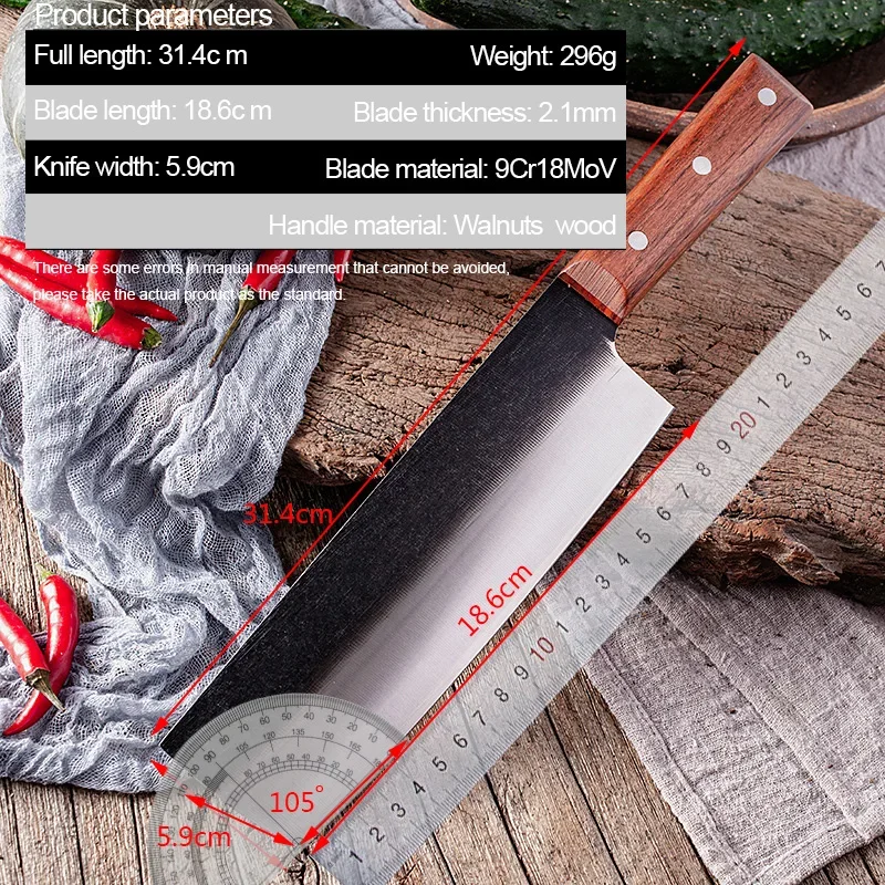 Ручные кованые кухонные ножи столовые приборы нож мясника для нарезки мяса