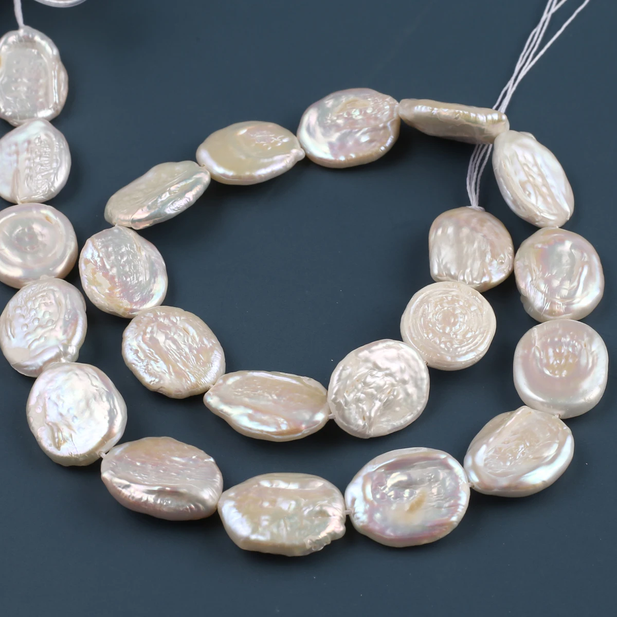 Natural Freshwater Pearl White Oval Pearl Beads Charms For Jewelry Making DIY Necklace Bracelet Earrings Accessory