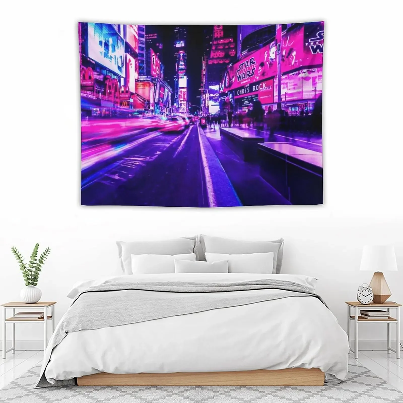 Светящийся гобелен NY украшение для комнаты декор спальни в Корейском стиле