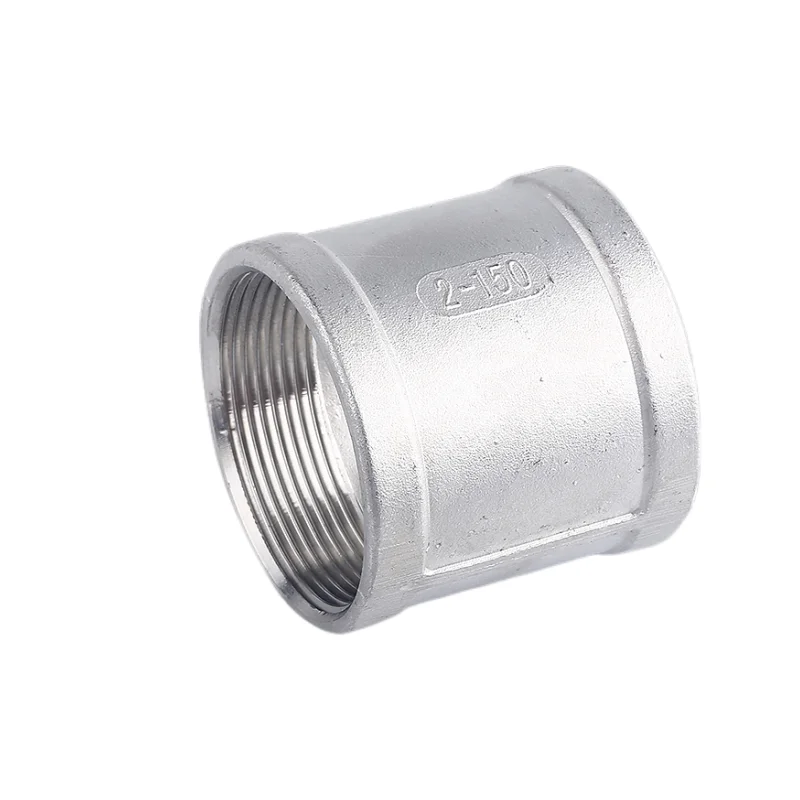

BSPT 1/8" 1/4" 3/8" 1/2" 3/4" 1" 1-1/4" 1-1/2" Female To Female Threaded Couple Stainless Steel SS304 F/F Pipe Fittings