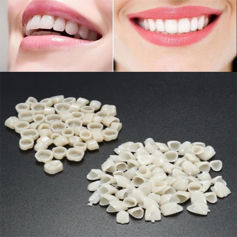 

120PCS Dental 50 Molars + 70 Front Teeth Veneers Temporal Crown Set Accessories