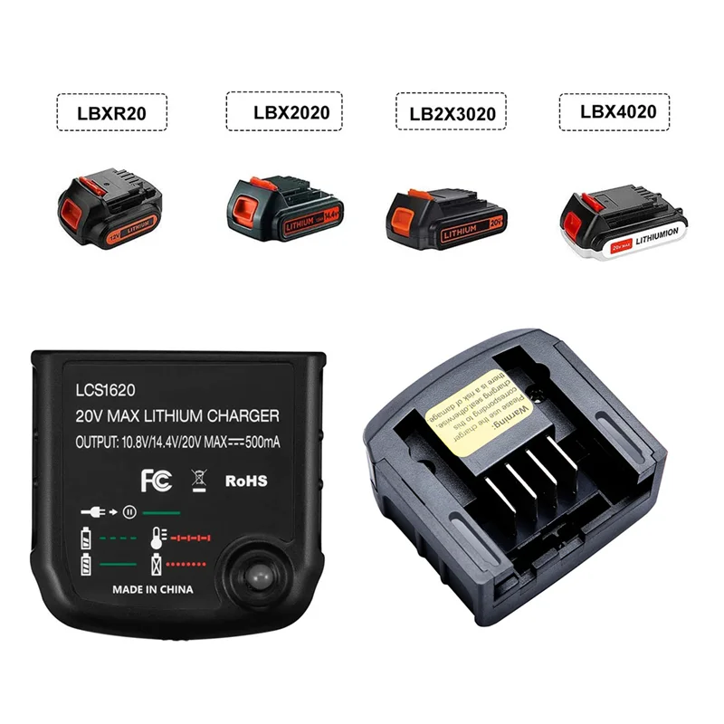 Зарядное устройство Li для Black Decker 10 8 В 14 4 20 LBXR20 LB20 LBX20 LBX4020 Электрическая