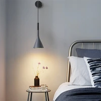 black white gray modern wall lamp bedroom living room tv background bedside interior wall light nordic home decor wall sconces