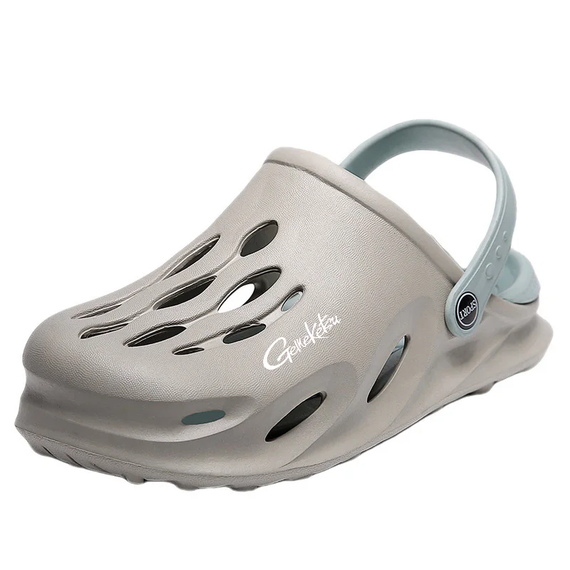 Новинка 2024 мужские летние нескользящие легкие туфли с отверстиями Baotou