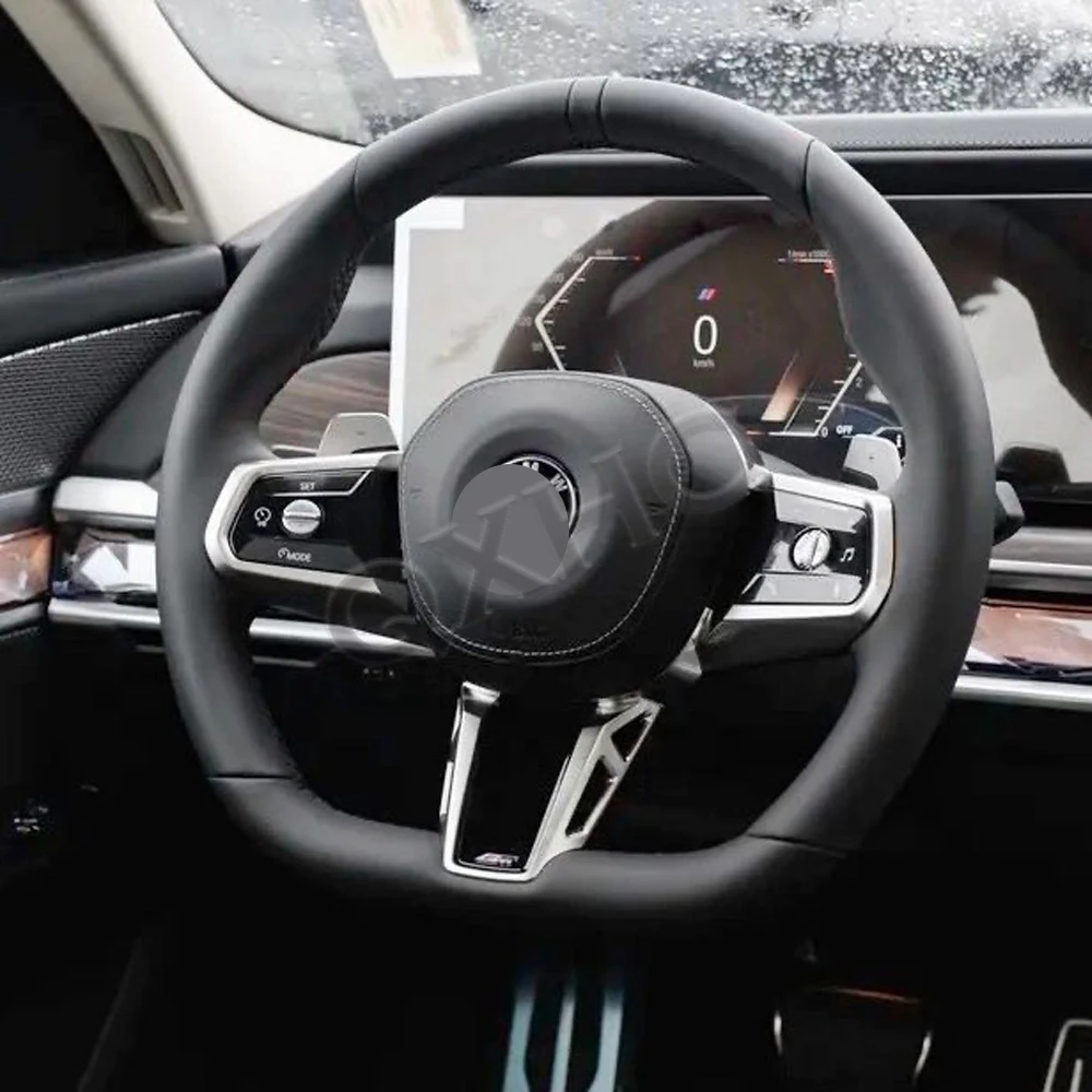 Обновленное кожаное модифицированное рулевое колесо из алькантары для BMW M3 M5 G F