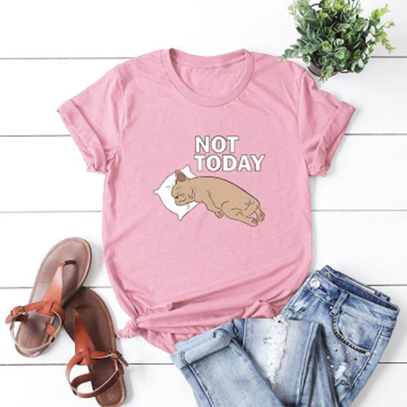 Летняя женская футболка большого размера LUOYIYANG с принтом собаки повседневная