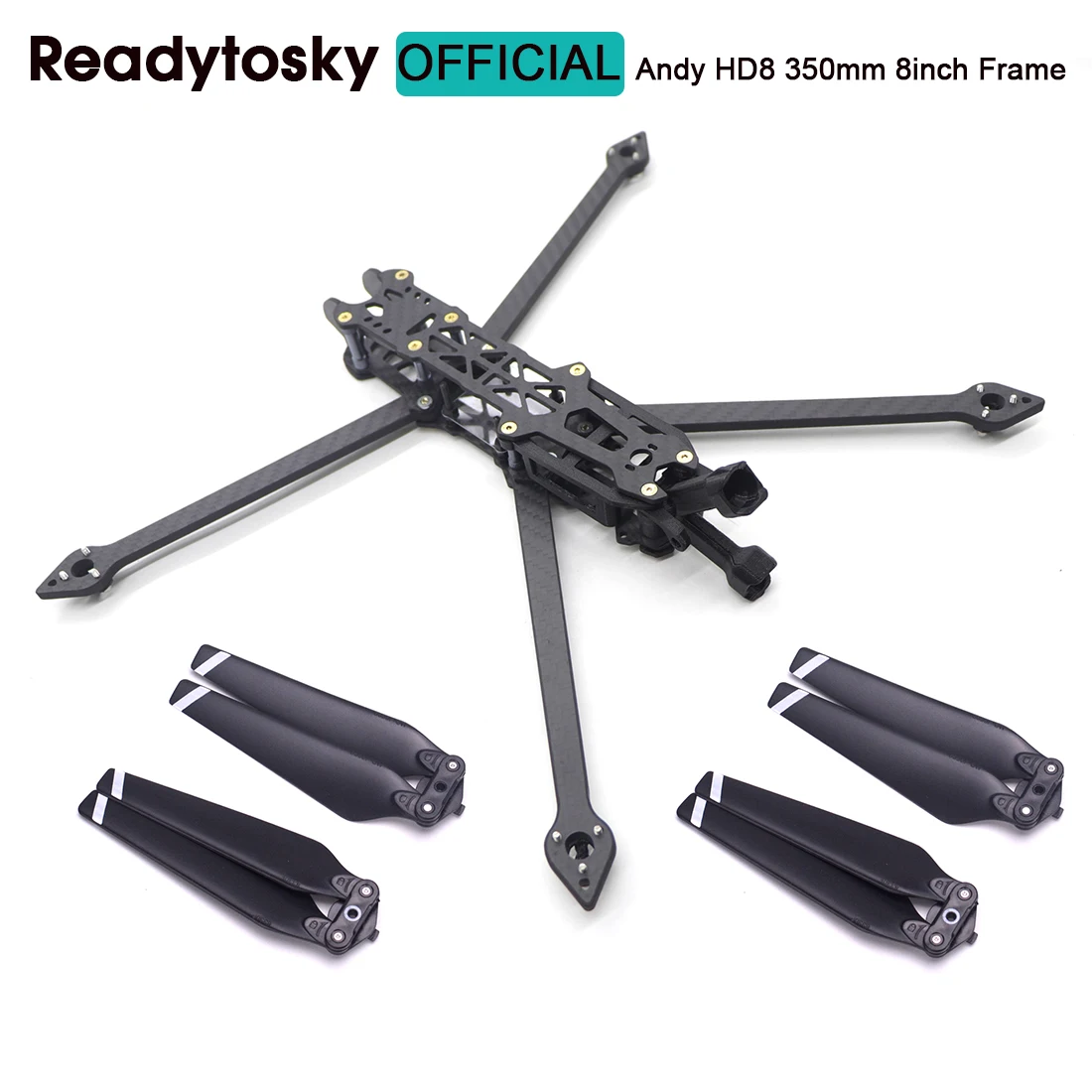 Andy HD8 350mm 8inch with 5mm Arm TPU 3D Printing Parts FPV Racing Drone Quadcopter Freestyle Frame For Martian Rooster QAV-X