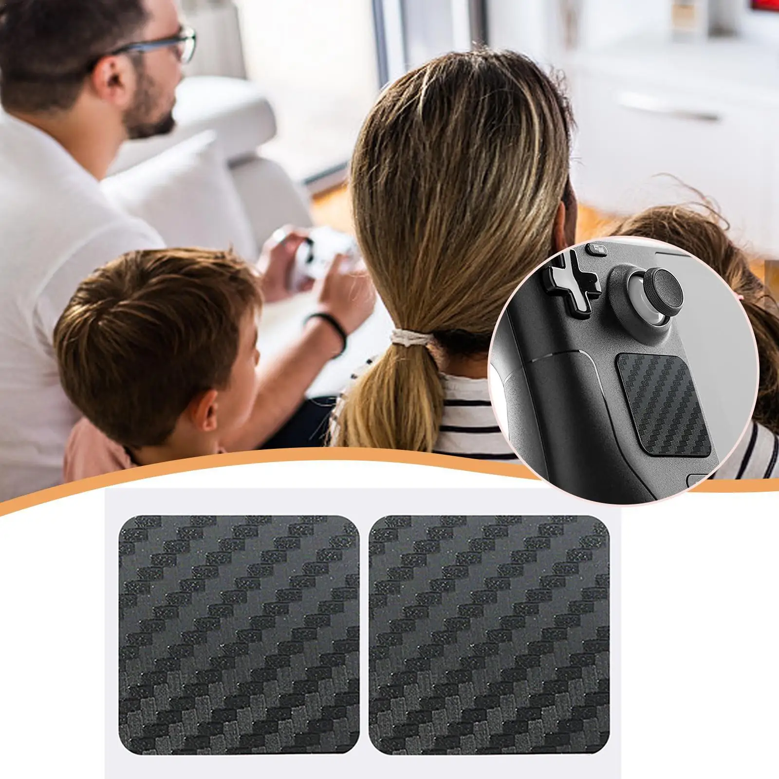 

1Pair Wear-resistant Scratch-resistant Protective Sticker For Steam Deck Host Button Touchpad Protection Stickers