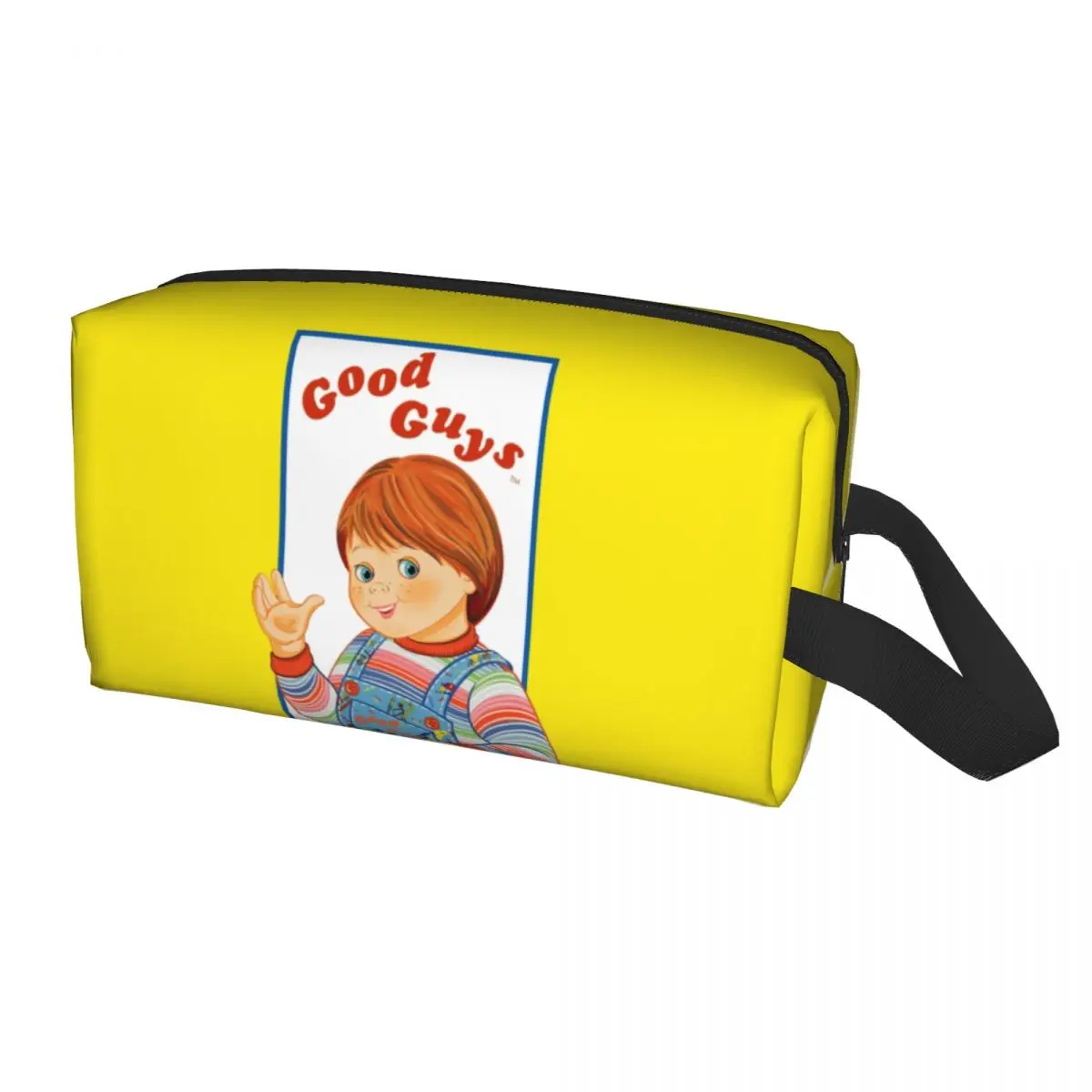 

Travel Good Guys Chucky Toiletry Bag Cute Child's Play Doll Makeup Cosmetic Organizer for Women Beauty Storage Dopp Kit Case