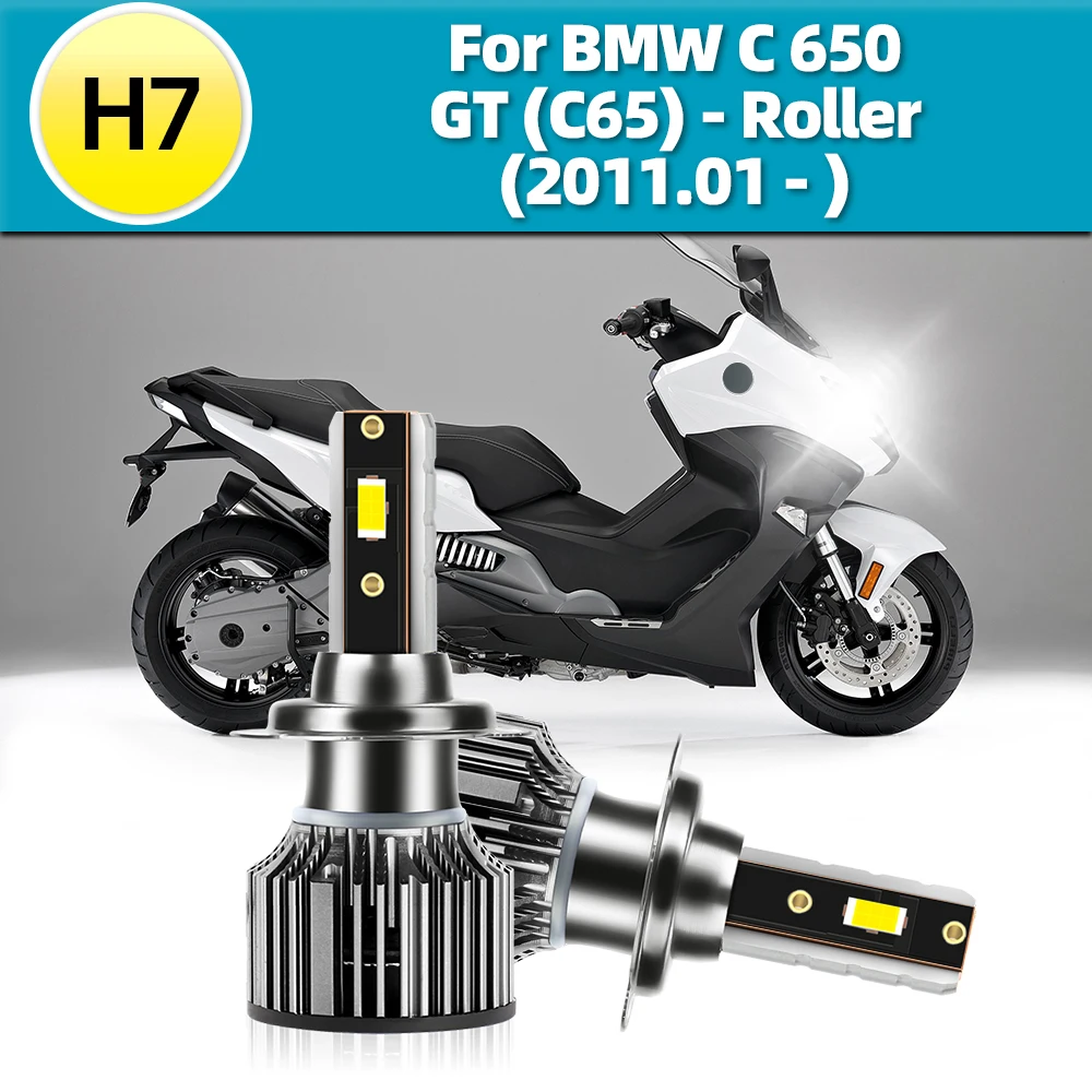 

2x светодиодный фара для мотоцикла H7 100 Вт для BMW C650GT (C65)-ролик 2011 2012 2013 2014 2015 2016 2017 2018 2019 2020 2021 2022 2023