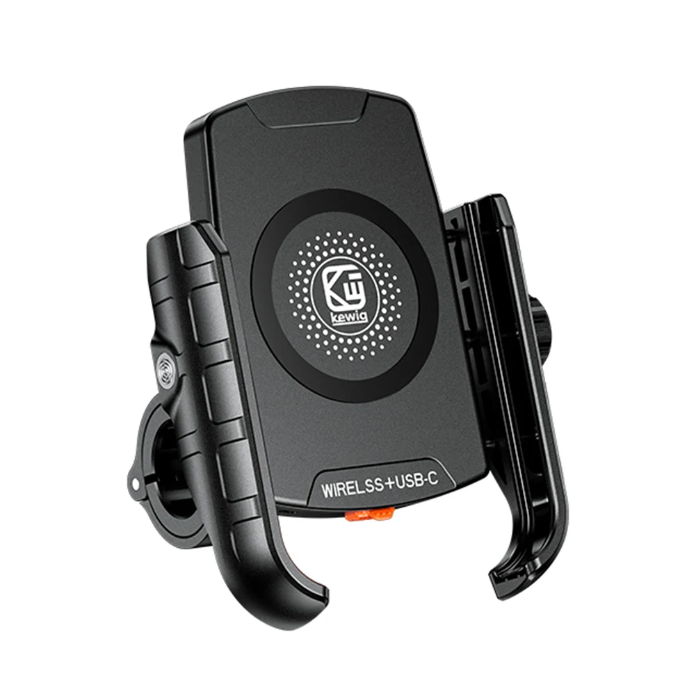 

Wireless Phone PD Fast Charging Wireless Charger Bike Scooter Bike Waterproof Handlebar Mount Bracket