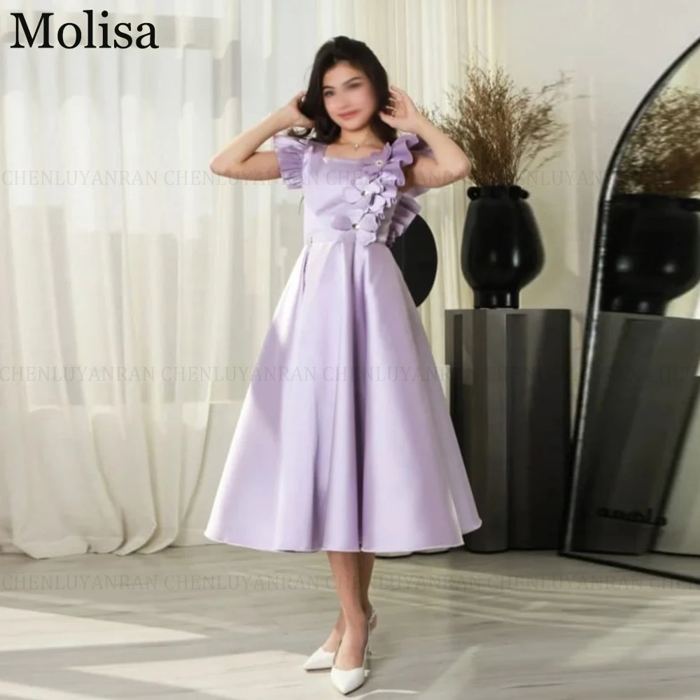 Современные деловые платья MOLISA с квадратным вырезом модель 2024 года платье для