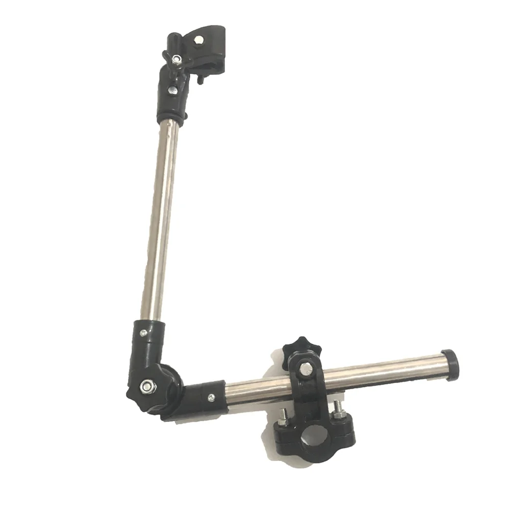 

Umbrella Mount Holder Swivel Connector Handlebar Frame Stand Adjustable 2 Section Tube Handle for Bike Stroller Wheelchair Baby