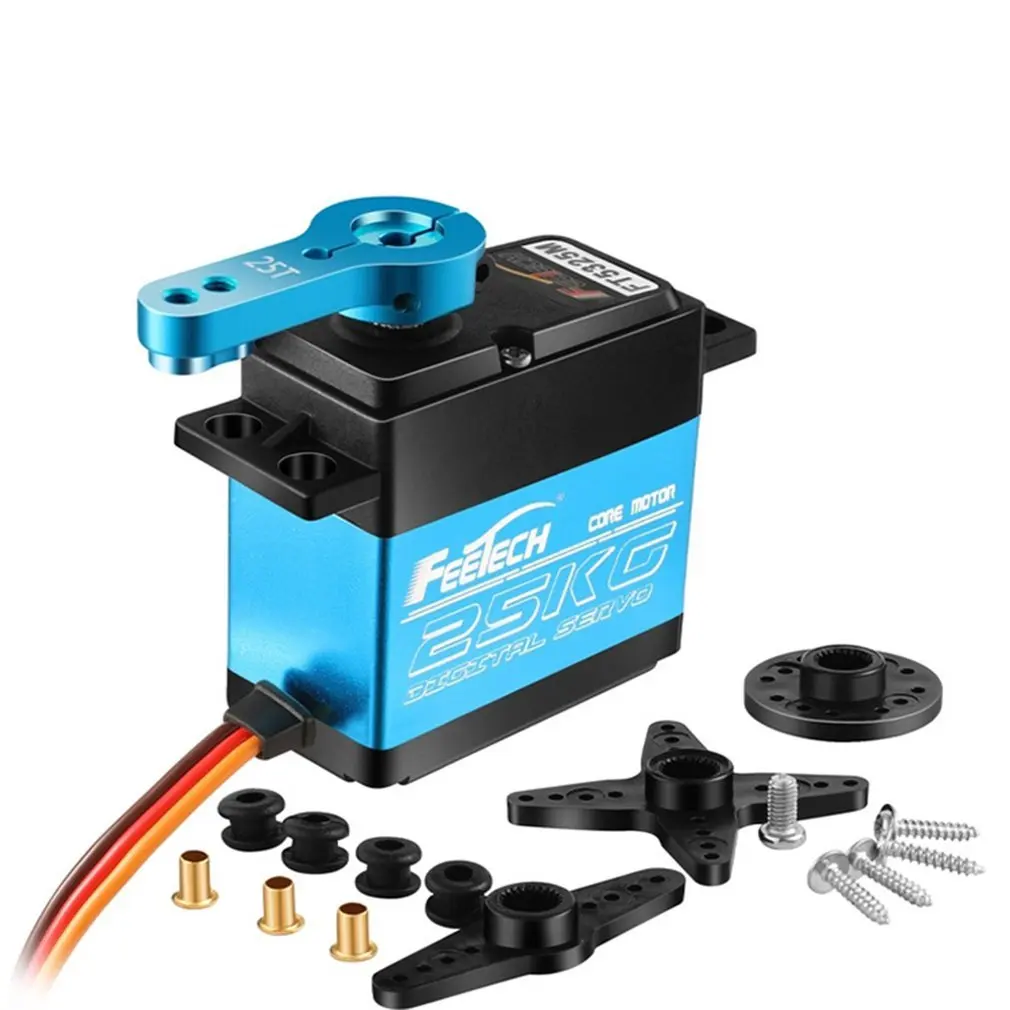 

FEETECH FT5320M 20/25/35KG Servo 180° Locked-rotor Torque High Speed Metal Gear Digital Servo 25T Arm For 1/8 1/10 RC Cars