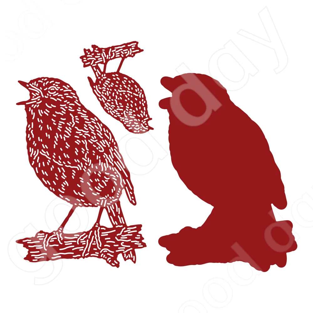 

2022 New Arrival Happy Bird Metal Cutting Dies Scrapbook Diary Decoration Embossing Template Diy Greeting Card Handmade Hot Sale