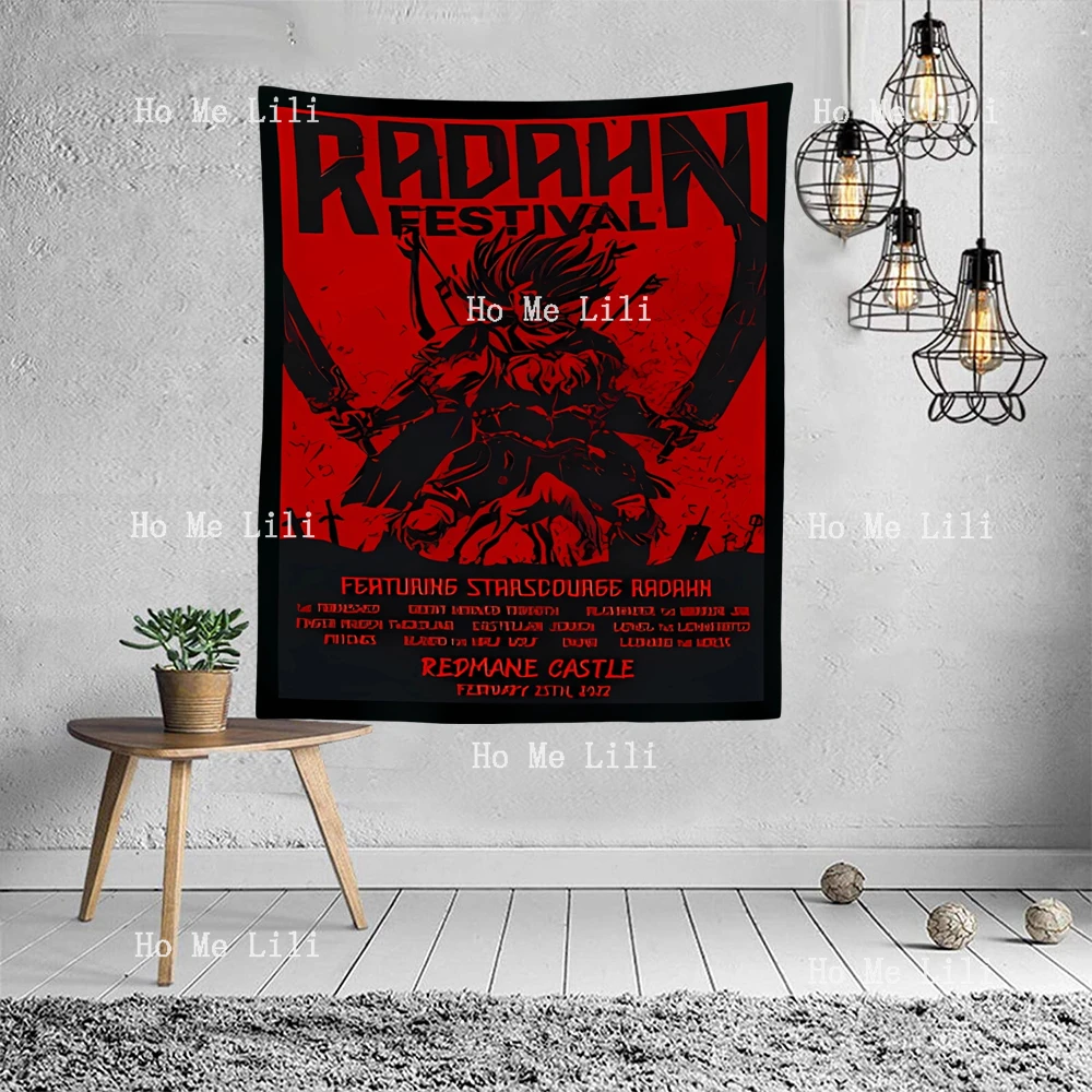 Декоративный гобелен Elden Radahn Graphic Warrior Jar Demon tarnлая Soulsborne для декора гостиной