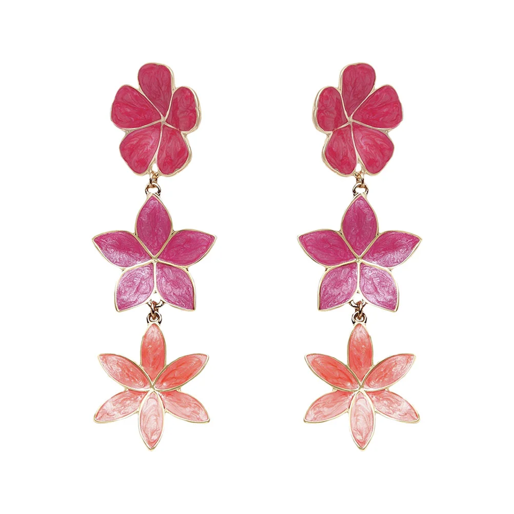 

Женские серьги в форме цветка, эффектные серьги в форме цветка