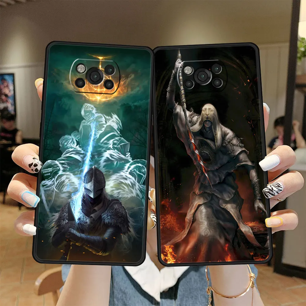 

Celular Black Capinha Elden Ring Case Funda for Xiaomi Poco Redmi M3 Note 9 9S 10 11 X3 NFC X4 Pro 7 F3 8 Note9 Note11