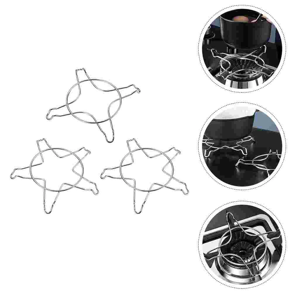 

3 Pcs Stainless Steel Steaming Racks Practical Steaming Rack Steamer Racks