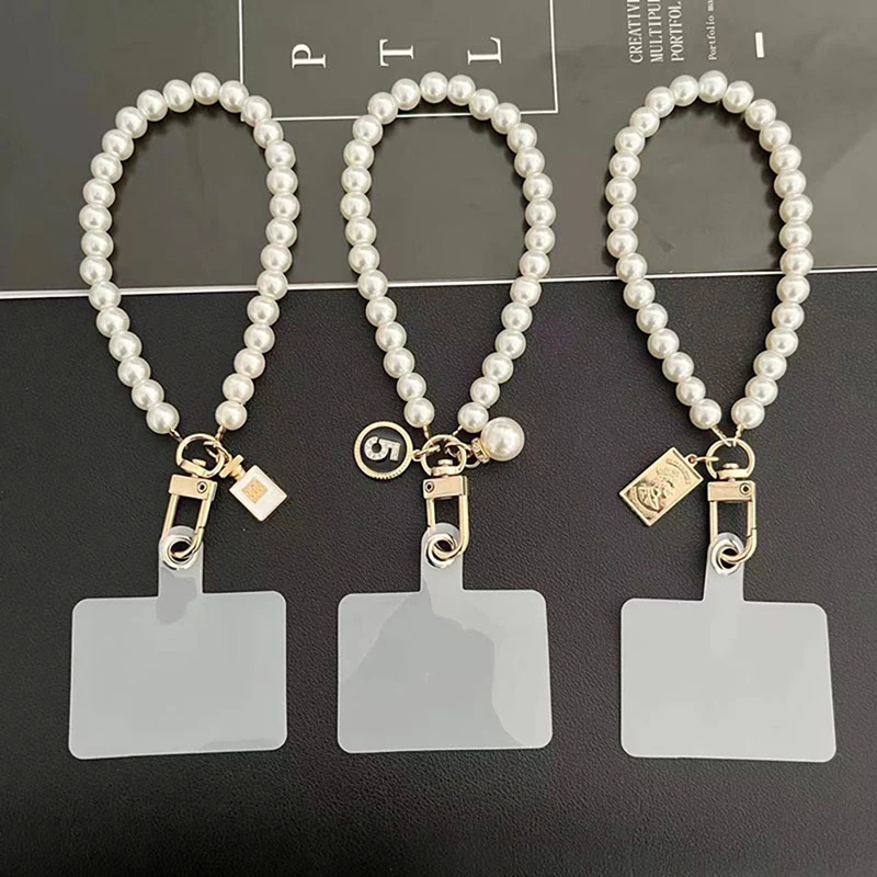 Короткий жемчужный шнурок модный подвесной ремешок для телефона на запястье