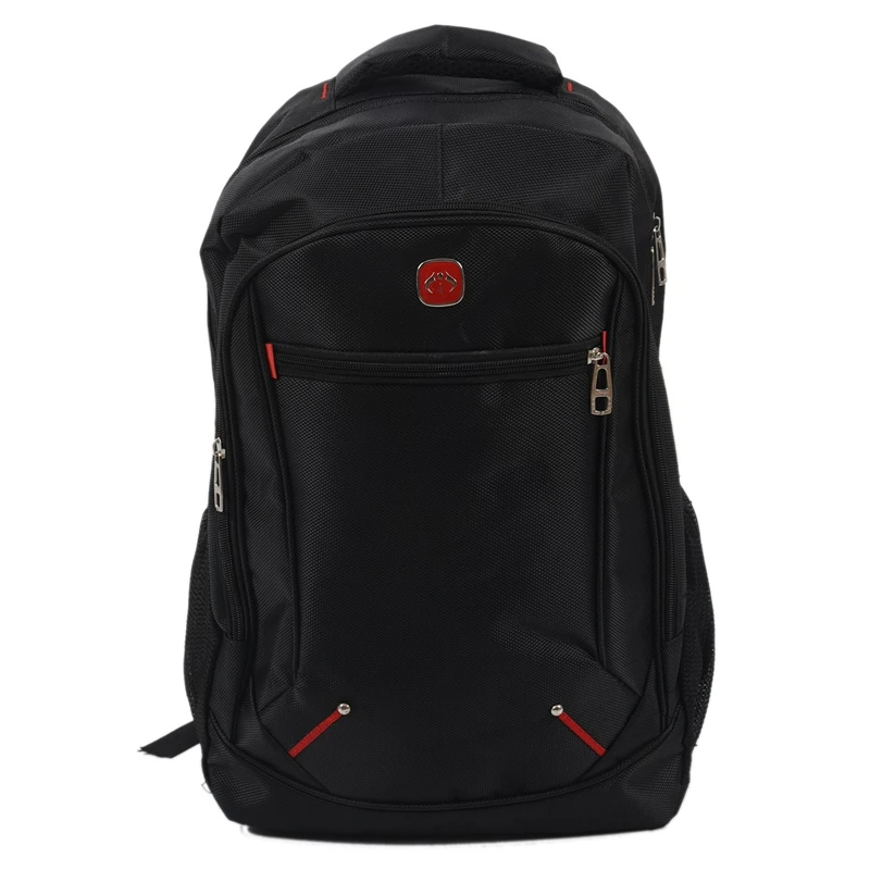 

ASDS-Casual Solid Color Material Oxford Man's Backpack Multi-Functional Large-Capacity Student Schoolbag Simple Bag