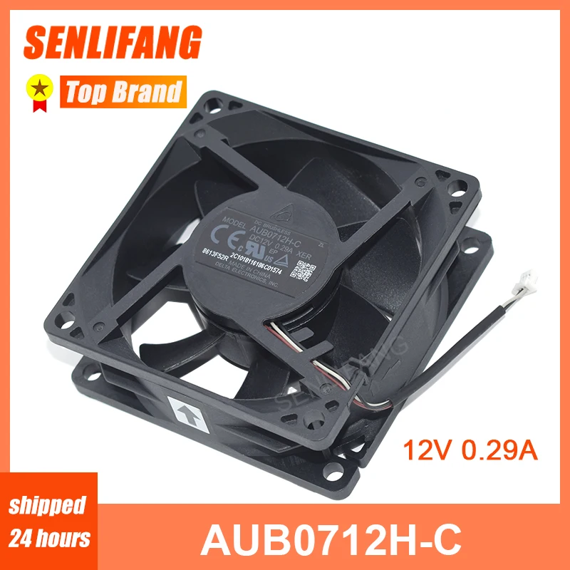 Оригинальный новый 3-проводной охлаждающий вентилятор для сервера Delta Electronics AUB0712H-C X1V DC 12 В 0,29a 70x70x25 мм