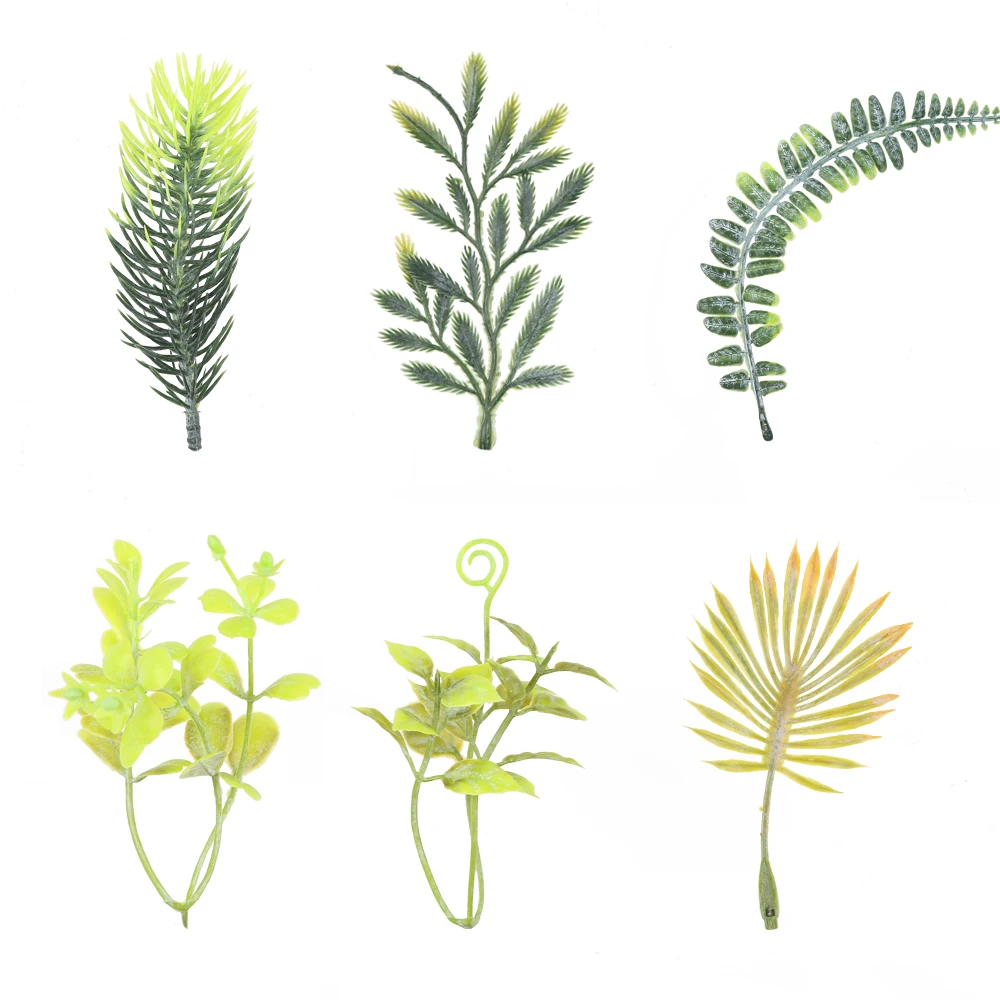 

Artificial Leaves Fake Grass Leaves Crafts DIY Wedding Bouquet Center Home Farmhouse Christmas Party Decoration Accessories
