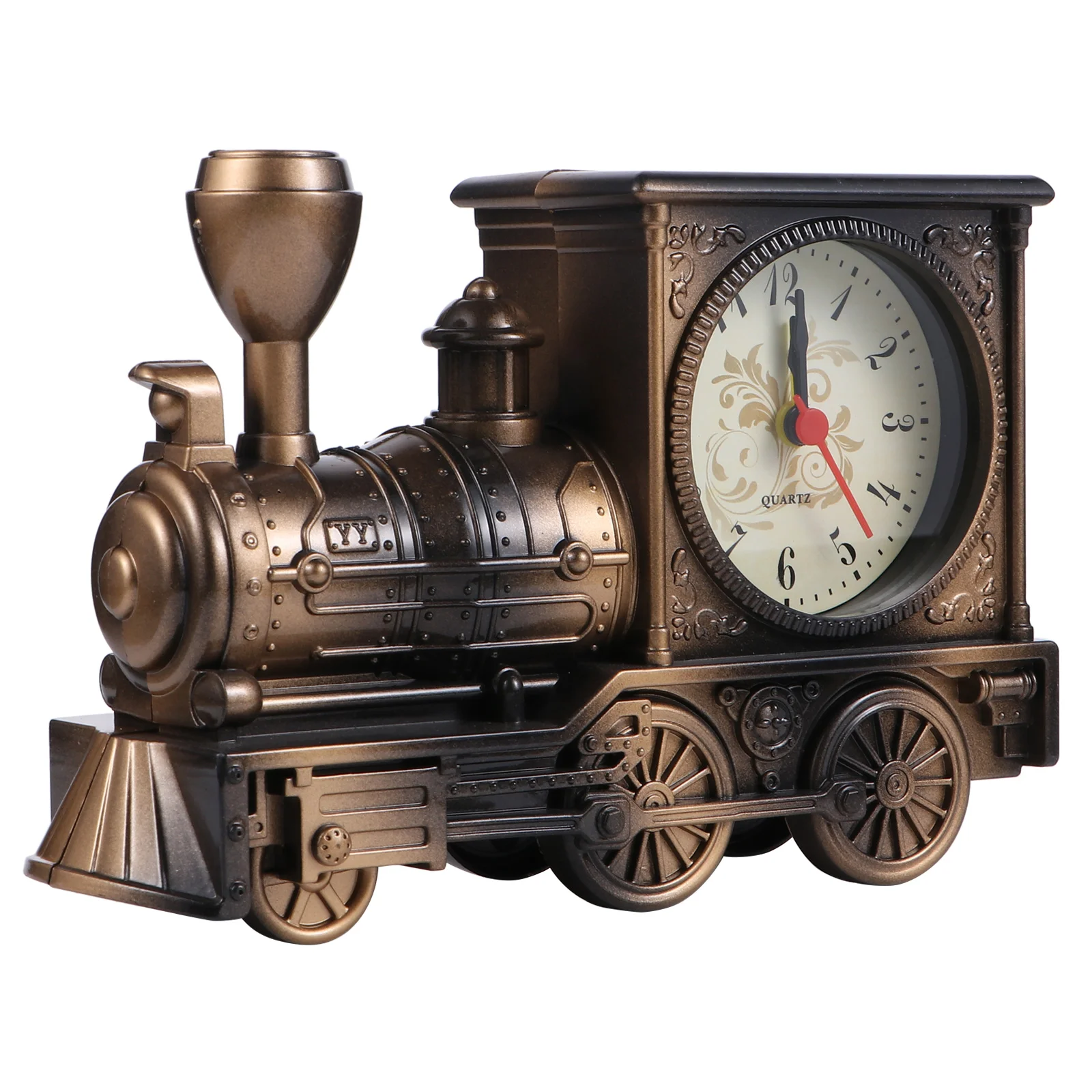 

Bedside Alarm Clock Vintage Decor Retro Alarm Clock House Ornaments Train Model Alarm Clock Toy Bedroom Alarm Clock