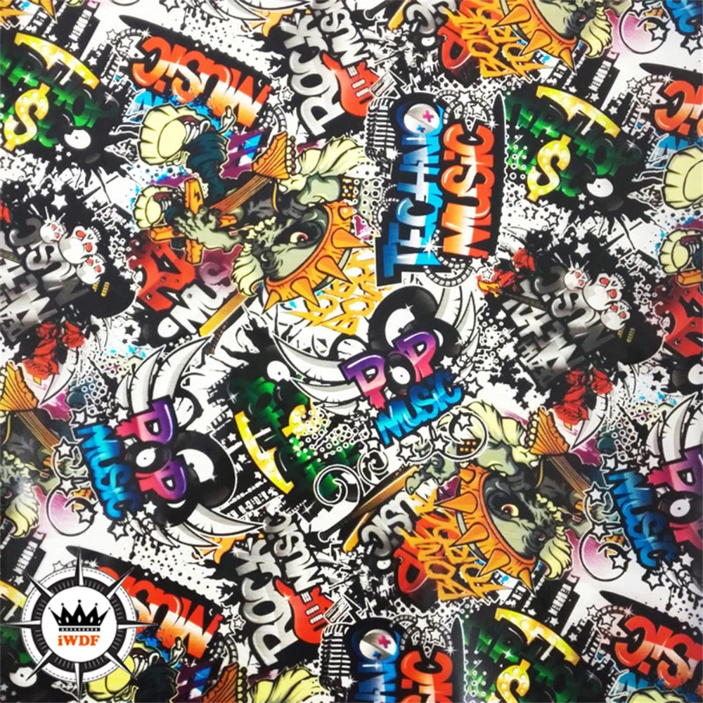 

2M/6M/10M/20M Length Cartoon Design Water Transfer Printing 50CM Width Hydro Print Transfer H914