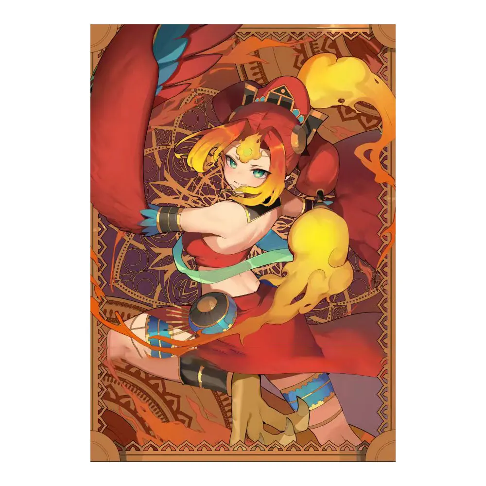 60 шт./упаковка карманы для Карт Yugioh Icejade Aegirine Rahn фигурка фотография