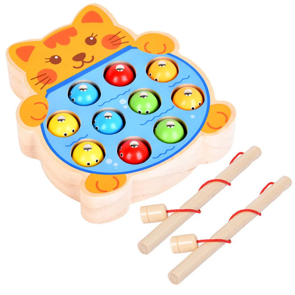 

1 Set Magnetic Fishing Game Toy Interactive Fishing Game Educational Plaything