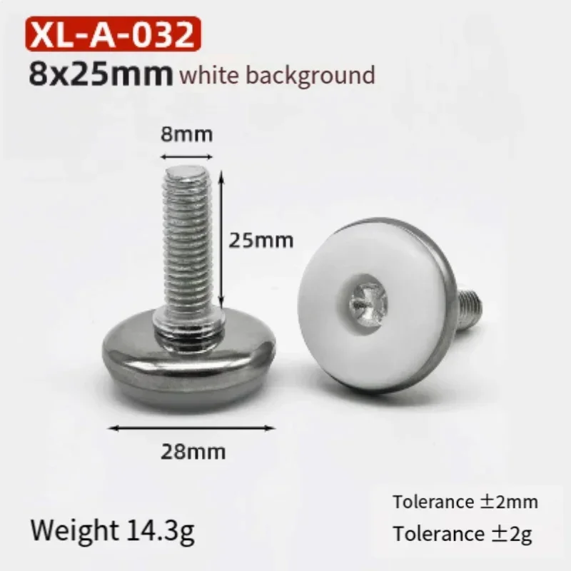 

M8 M10 M6 Выравнивающая ножка Винт на тип PP Пластиковая мебель Стол Стул Диван Ножка Противоскользящие ножки Регулируемый болт основания выравнивателя Накладка