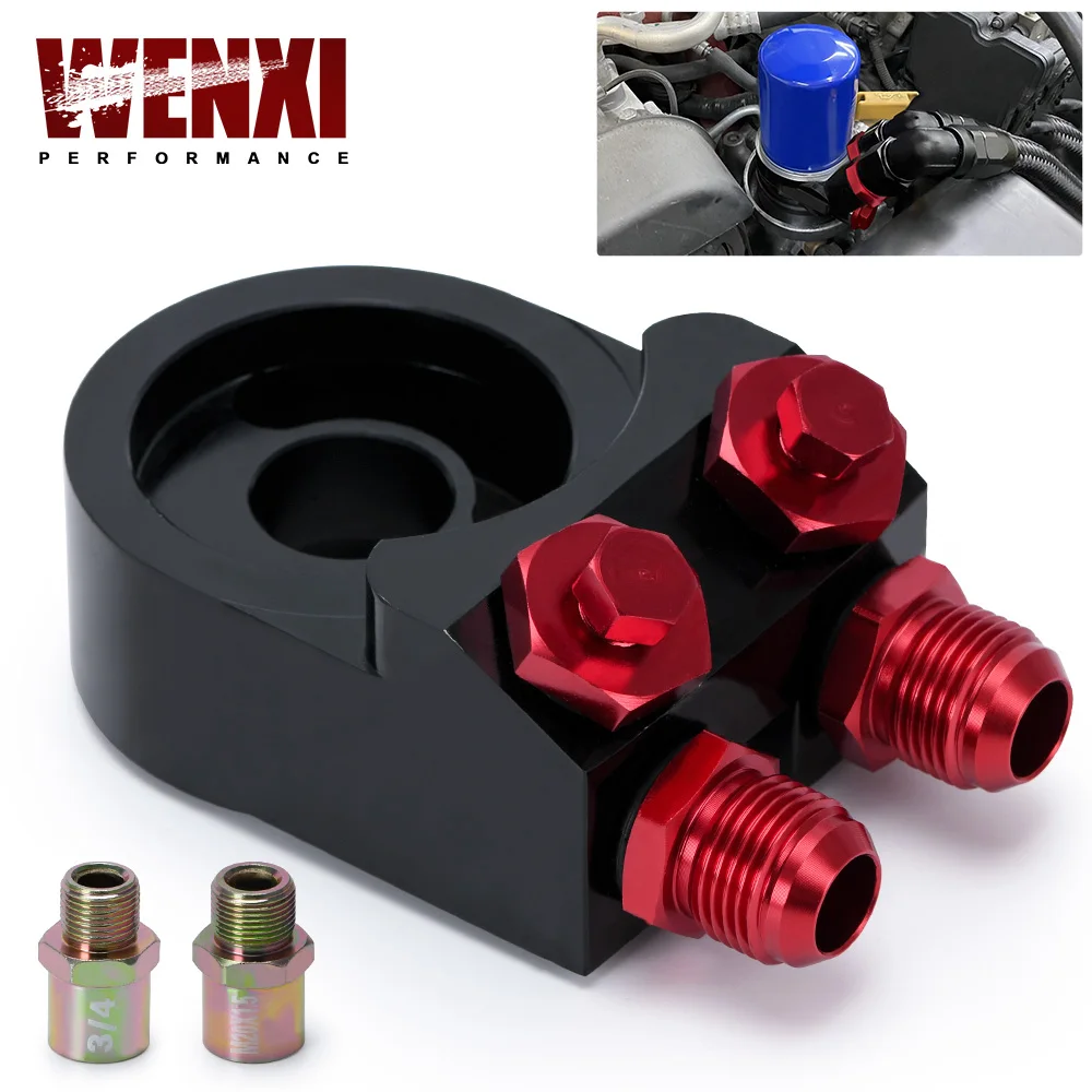 

Алюминиевый Масляный фильтр AN10, сэндвич-адаптер, масляный радиатор Turbo с термостатом и фитингом 3/4-16 UNF,M20x1.5 WX6746