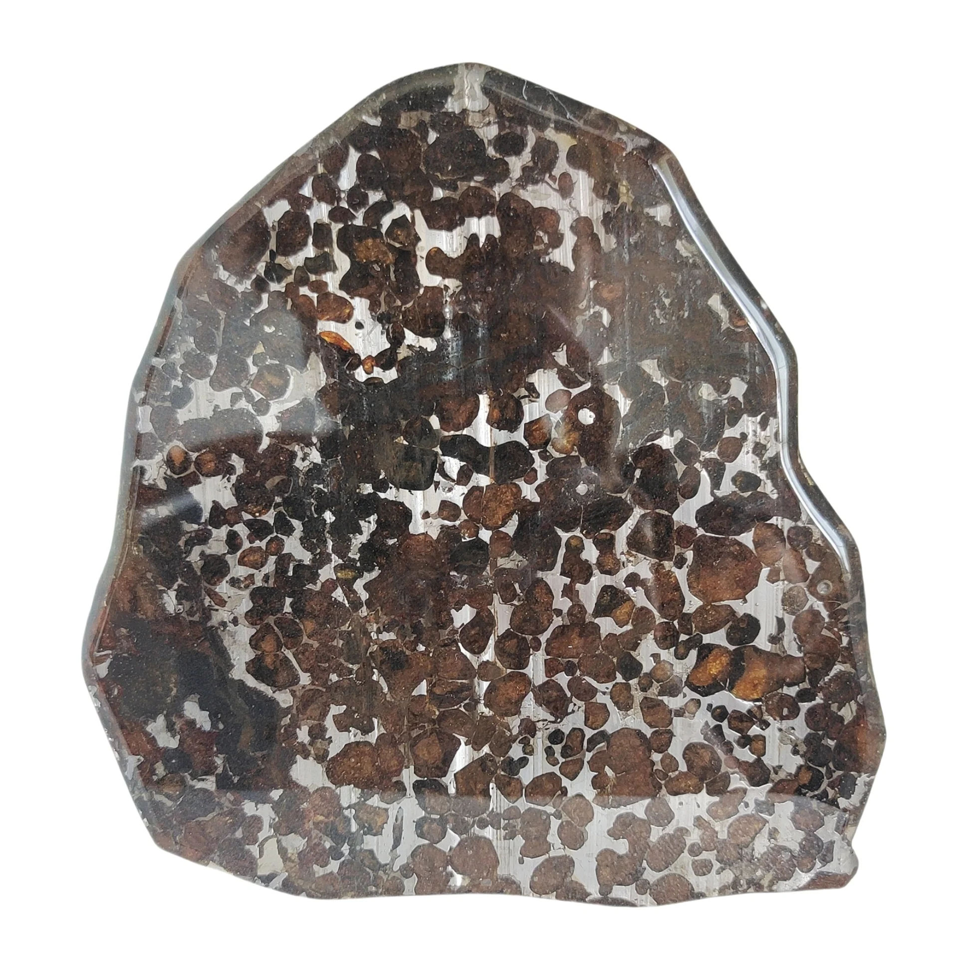 194 8 г серио палласти метеорит оливин ломтик натуральный коллекция образцов из