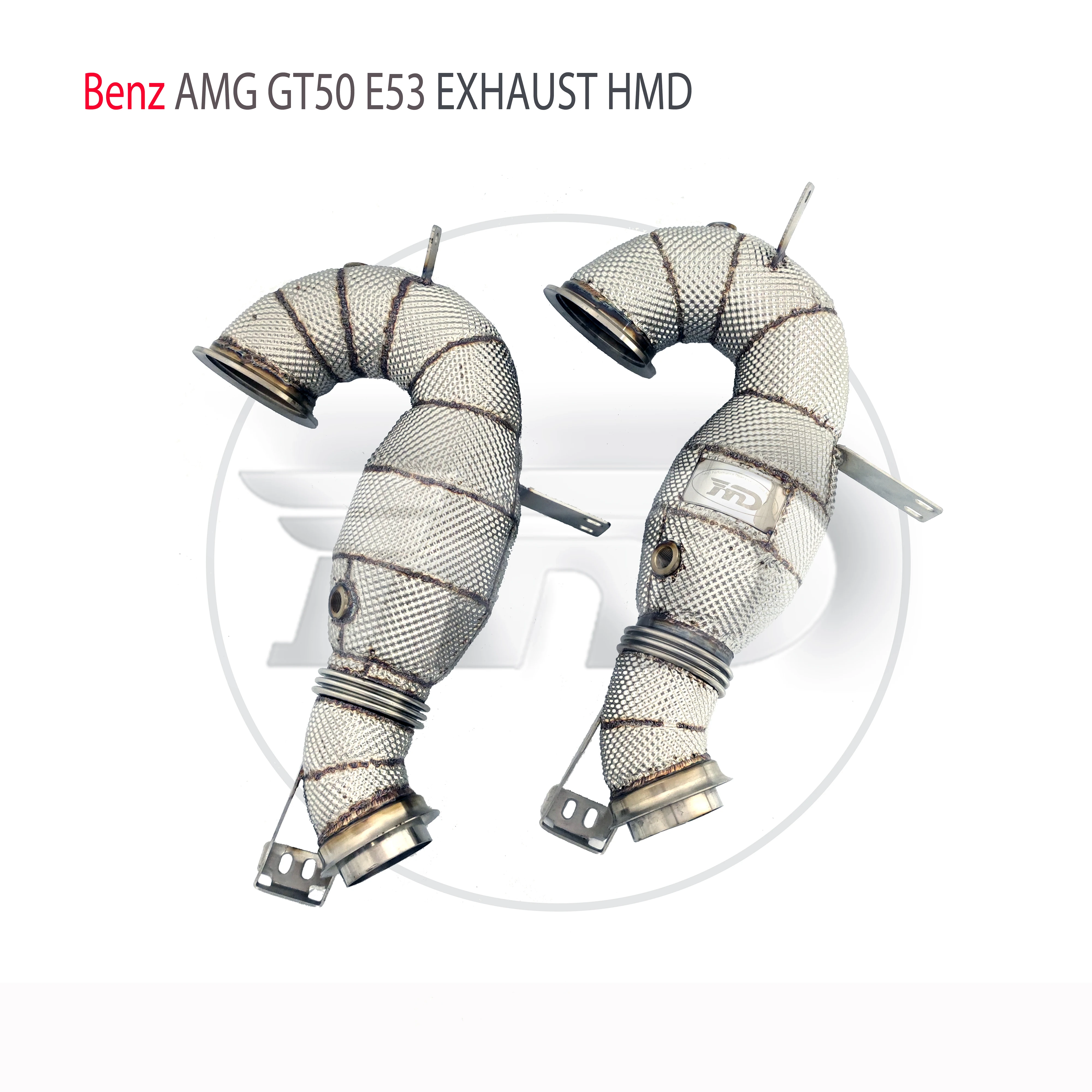 

HMD Exhaust Manifold High Flow Downpipe for Benz ANG GT50 E53 Car Accessories With Catalytic Header Without Cat Catless Pipe