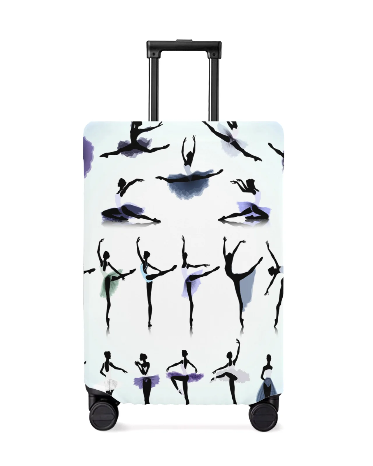 

Dance Ballet Lady Black Shadow Travel Luggage Cover Elastic Baggage Cover Suitcase Case Dust Cover Travel Accessories