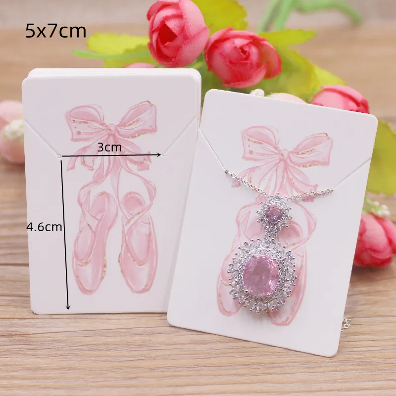 Набор упаковки ювелирных изделий ZerongE: красочные бумажные браслеты и ожерелья