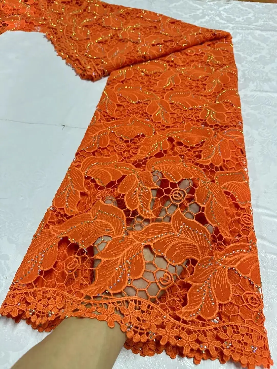 Новейшая африканская кружевная ткань 2024 высокого качества хлопчатобумажные