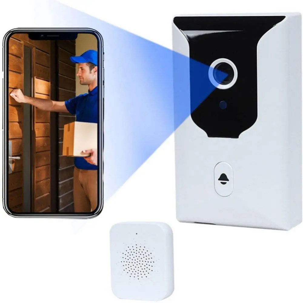 

Новый домашний Wi-Fi умный Визуальный дверной звонок CORUI беспроводной индукционный мониторинг домофон с голосовым управлением камера высокой четкости