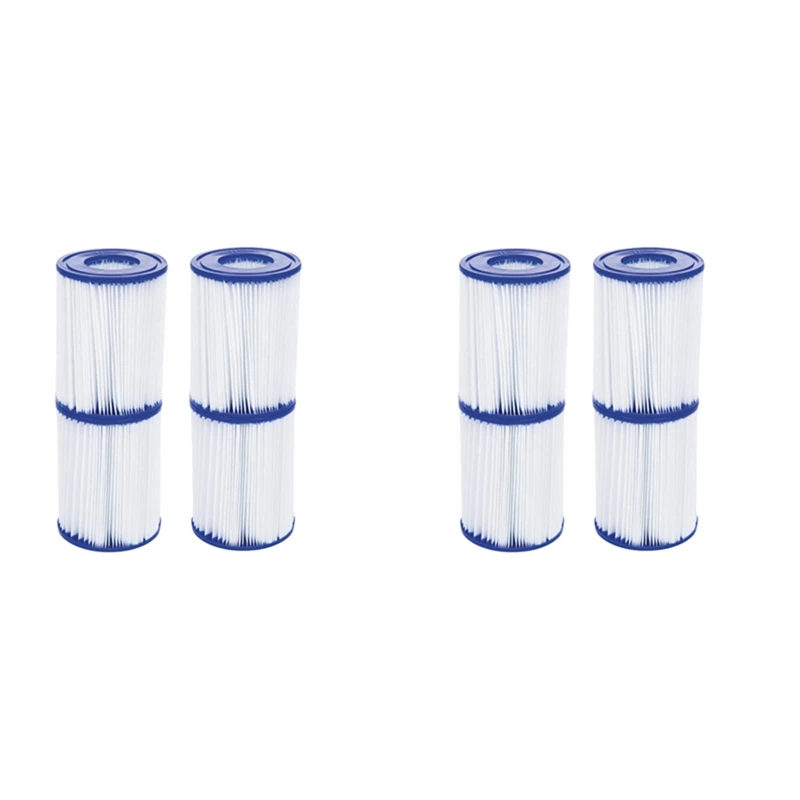 

8PCS Filter Elements Bracket Pool Filter Pump Filter 530 Gallon Water Filter Pump Filter