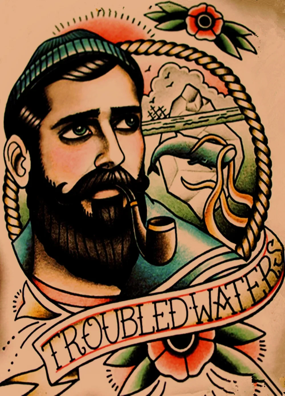 Винтажные татуировки постер фильма обои ностальгические ретро рисунки матовая