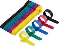50100pcs releasable colored plastics reusable cable ties nylon loop wrap zip bundle t type wire for home office garden outdoor