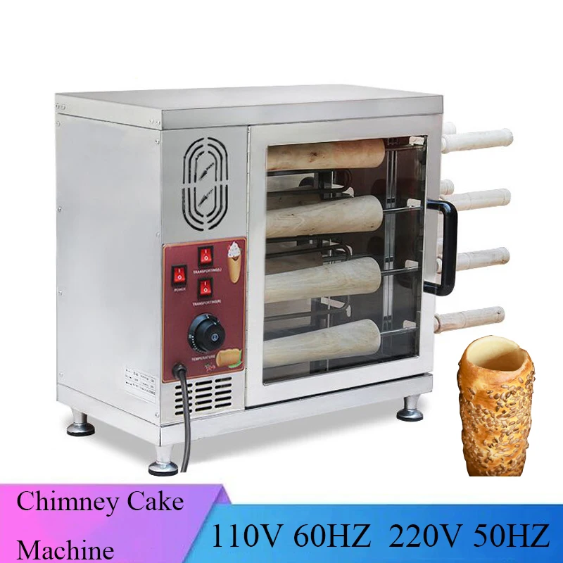 

Excellent Quality Two Molds Kitchen Equipment Ice Cream Cone Chimney Cake Roll Oven Maker Machine Bread Baker Of Snack Food