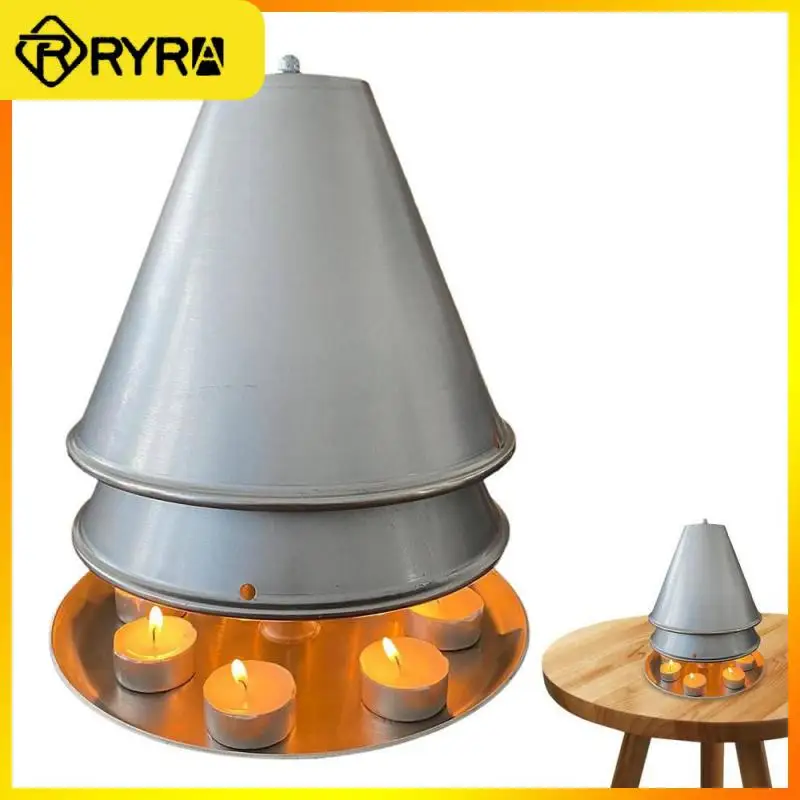 

Tea Light Heater Space Space For 10 Tealights Fireplace Tea Light Oven Double-walled Candle Heater Tea Stove Candlestick Hot