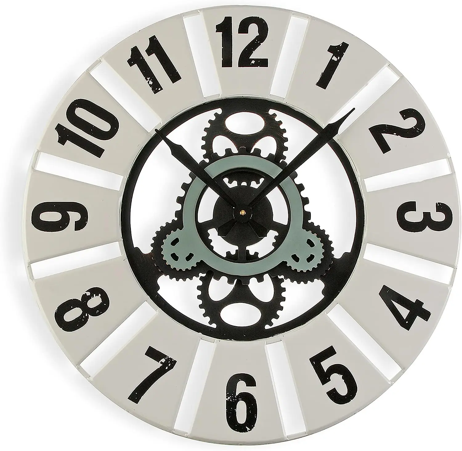 

Quilpie Reloj de Pared Silencioso Decorativo para la Cocina, el Salón, el Comedor o la Habitación, Medidas (Al x L x An) 60 x