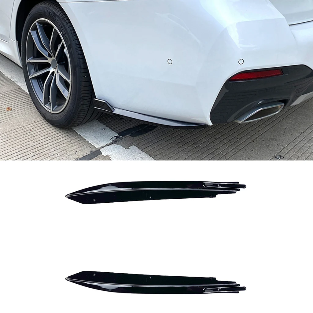 

2 шт. боковой разветвитель для заднего бампера, крышка для BMW 5 серии G30 M-Tech 525i 530i 540i 2017 + противотуманная фара, спойлер на воздуховод