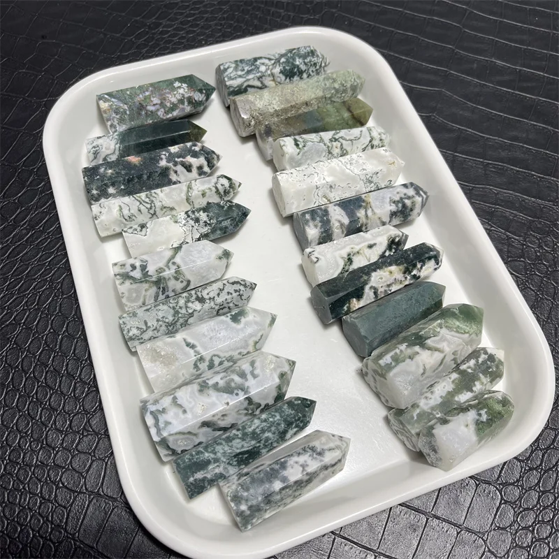 Натуральный моховой агат, зеленый, RongDe Jewelry