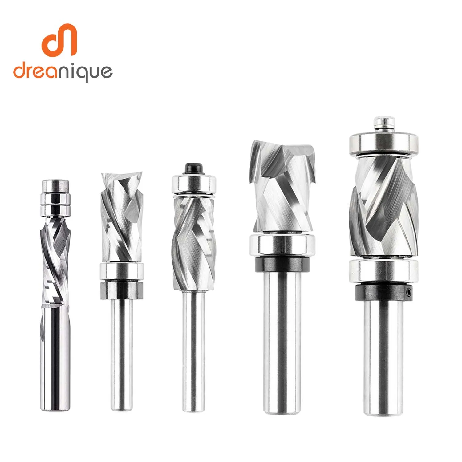 1PC Dreanique Router Bit Two Flute Flush Trim Wood Milling C