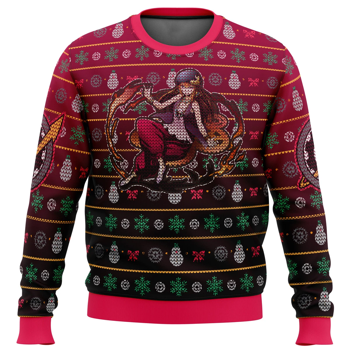 

Kurisu Makise Steins Gate Ugly Christmas Sweater Christmas Sweater gift Santa Claus pullover men 3D Sweatshirt and top autumn an